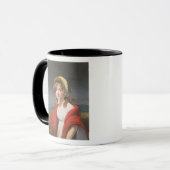 Mug Portrait d'une fille utilisant un châle rouge (Devant gauche)