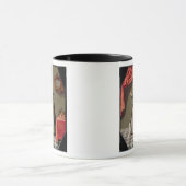 Mug Portrait d'une jeune fille avec un oiseau (Centre)
