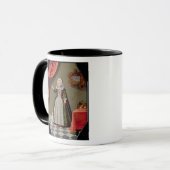 Mug Portrait d'une jeune fille avec un oiseau (Devant gauche)