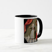 Mug Portrait d'une jeune fille avec un oiseau (Devant droit)