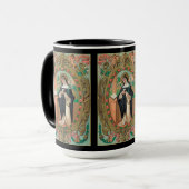 Mug Portrait encadré de Saint Rose de Lima (K 48) (Devant gauche)