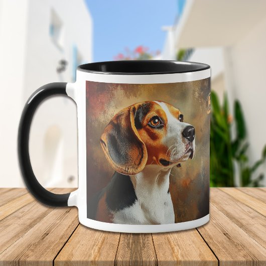 Mug Portrait Époustouflant de Beagle Hound