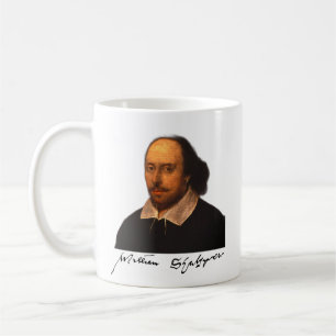 Mug Portrait et signature de Shakespeare