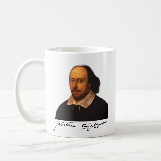Mug Portrait et signature de Shakespeare (Gauche)