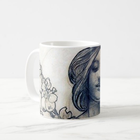 Mug Portrait (Étude), Alphonse Mucha (Devant gauche)