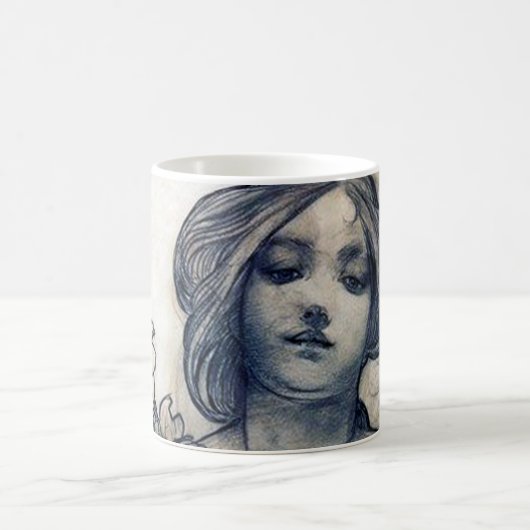 Mug Portrait (Étude), Alphonse Mucha (Centre)