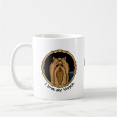Mug Portrait Fancy Frame Yorkshire Terrier (Yorkie) (Gauche)