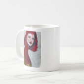 Mug Portrait Fem - Rouge (Devant gauche)