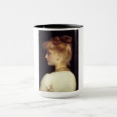 Mug Portrait féminin de Behind (par Frederic Leighton) (Centre)