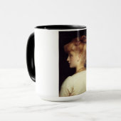 Mug Portrait féminin de Behind (par Frederic Leighton) (Devant gauche)