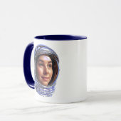 Mug Portrait femme astronaute (Devant gauche)