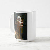Mug Portrait femme mode art (Devant gauche)