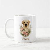 Mug Portrait Floral Labrador (Gauche)