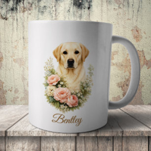 Mug Portrait Floral Labrador