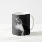 Mug Portrait gris adorable de chaton (Devant droit)