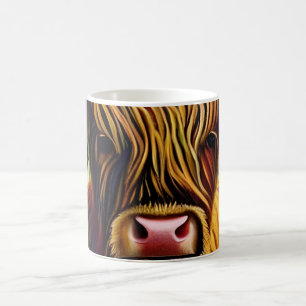 Mug Portrait Highland Cow Art