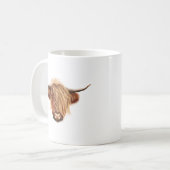 Mug Portrait illustré des bétail des montagnes (Devant gauche)