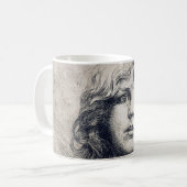 Mug Portrait (imprimé cuivre), Alphonse Mucha (Devant gauche)