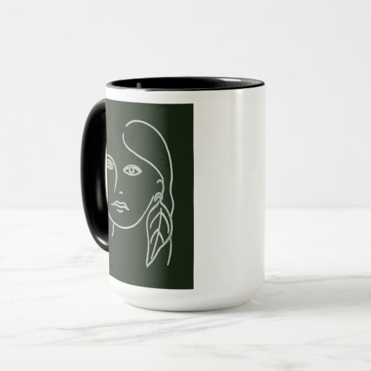 Mug Portrait malachite (Devant gauche)