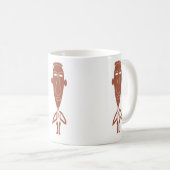 Mug Portrait moderne de la tribu africaine Abstraite (Devant droit)