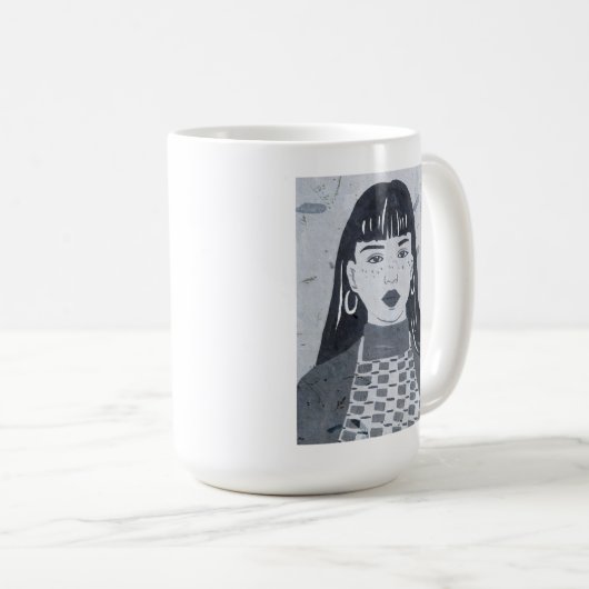 Mug Portrait nocturne (Devant droit)