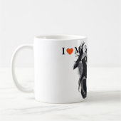 Mug Portrait noir et blanc de border collie (Gauche)