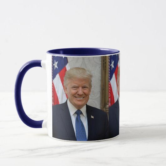 Mug Portrait officiel de Donald Trump (Gauche)