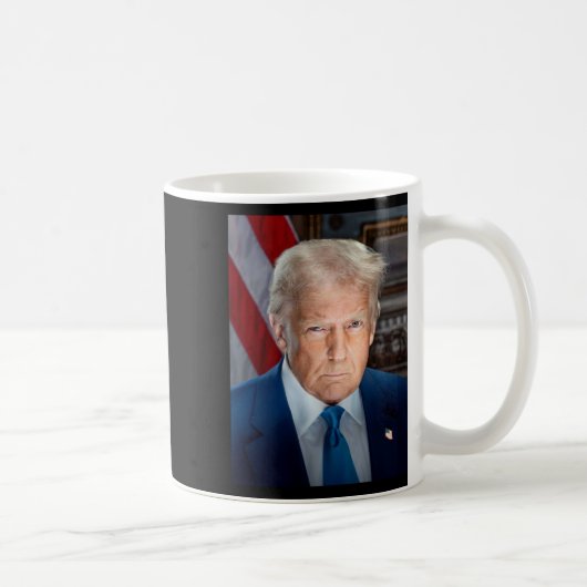 Mug Portrait officiel de la Maison Blanche Donald J Tr (Droite)