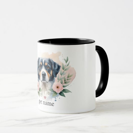 Mug Portrait Personnalisé - Chien ou Chat Personna (Devant droit)