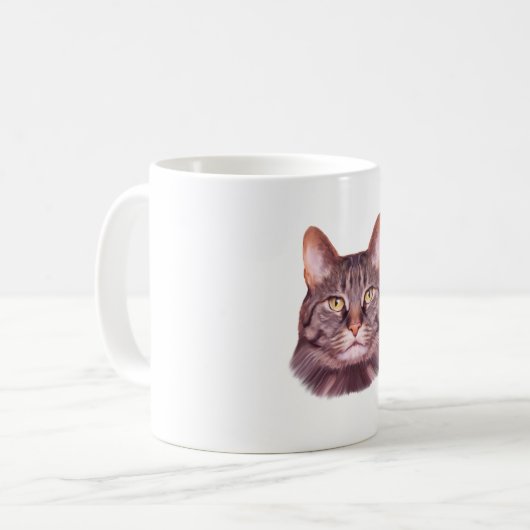 Mug Portrait photo de chat (Devant gauche)