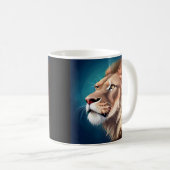 Mug Portrait Posé Côté Lion-56557 (Devant droit)