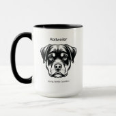 Mug Portrait Rottweiler (Gauche)