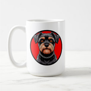 Mug Portrait stylisé d'un Terrier Noir