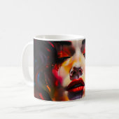 Mug Portrait surréaliste gras (Devant gauche)