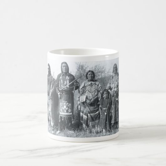 Mug Portrait vintage indien indigène (Centre)