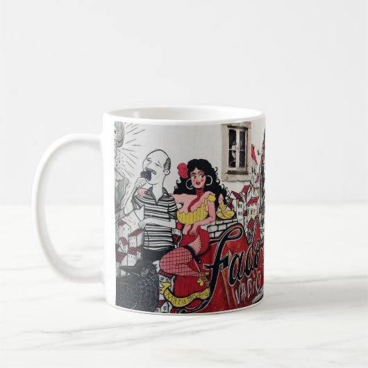 Mug Portugais : Fado Vadio - Alfama Lisbonne (Gauche)