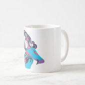 Mug Pose 1 d'éclaboussure de couleur de Supergirl (Devant droit)