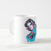 Mug Pose 1 d'éclaboussure de couleur de Supergirl (Devant gauche)