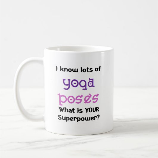 Mug pose de yoga (Gauche)