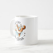 Mug Pose de Yoga de chat - Yoga Chat et Café (Devant gauche)