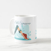 Mug Pose de Yoga de Chien - Conception personnalisée m (Devant gauche)