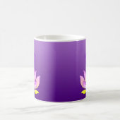Mug Pose de yoga de fleur de l'OM Lotus sur le (Centre)