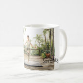 Mug Pose de yoga de méditation Sérénité  (Devant droit)
