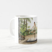 Mug Pose de yoga de méditation Sérénité  (Devant gauche)