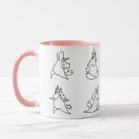 Mug Pose de Yoga drôle (Gauche)