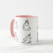 Mug Pose de Yoga drôle (Devant gauche)