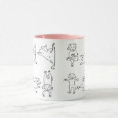 Mug Pose de Yoga drôle (Centre)