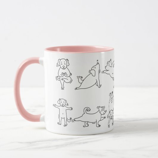 Mug Pose de Yoga drôle (Gauche)