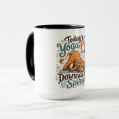 Mug Pose de yoga drôle (Devant gauche)