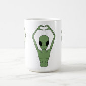 Mug Pose du cœur extraterrestre (Centre)